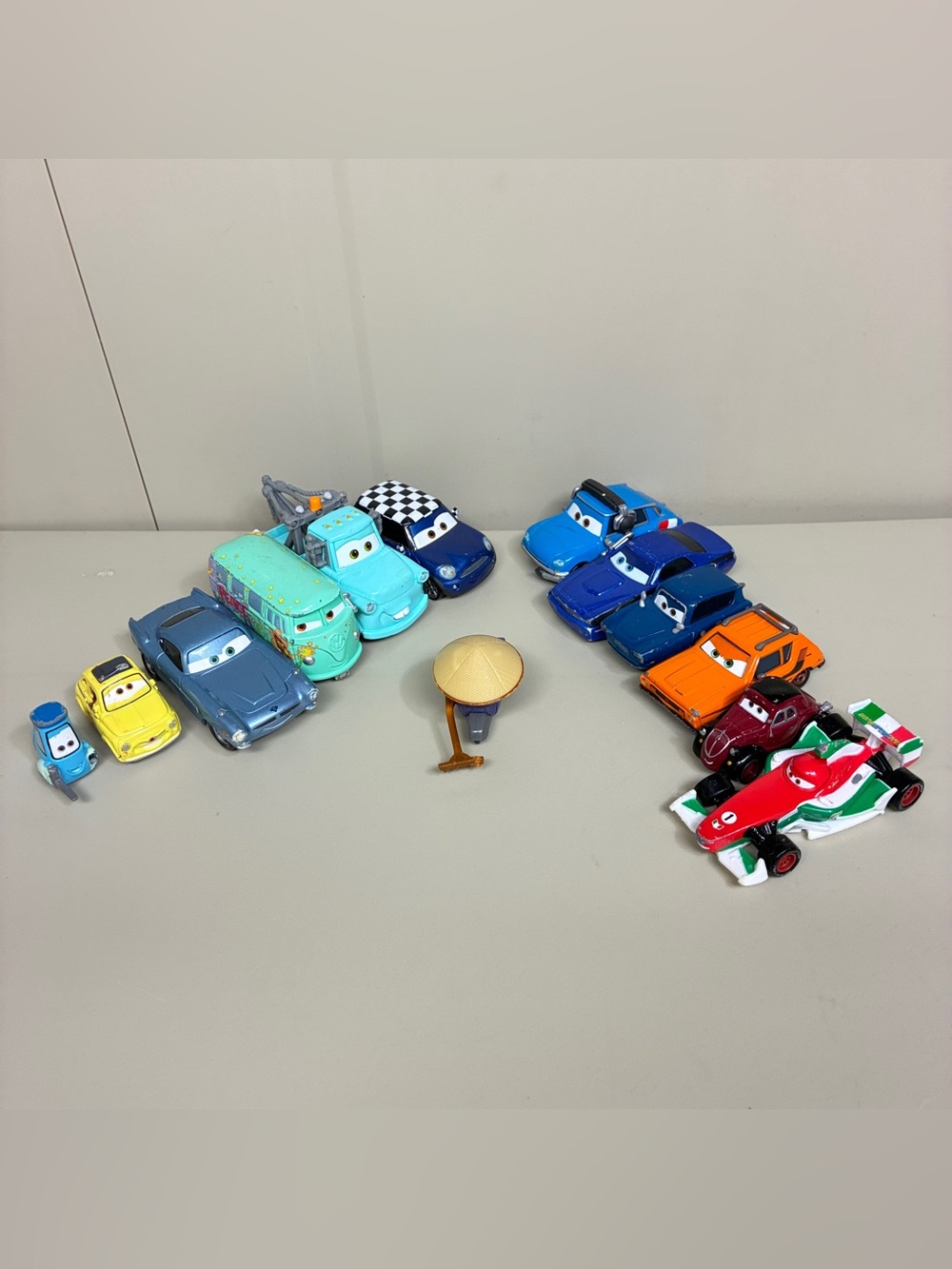 Disney Pixar Cars Diecast Lot - Zen Master, Mater, Fillmore, Grem, Luigi & Guido